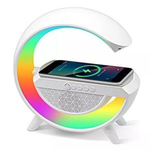 parlante led con carga inalambrica