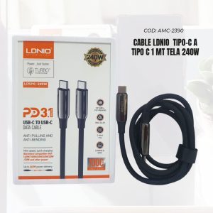 cable tipo c a tipo c 2 mt ldnio