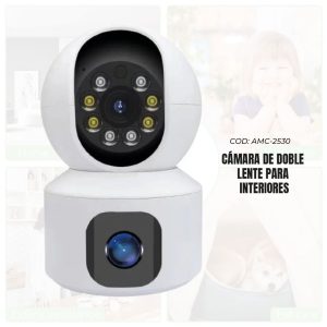 camara de doble lente para interiores