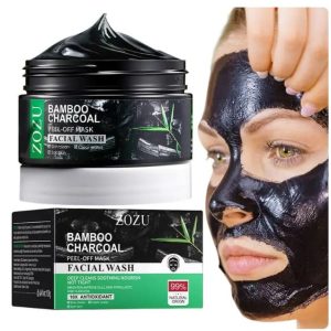 crema facial exfoliante de carbón